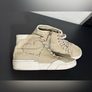 Dolce Vita Tan High-Top Sneakers size 7